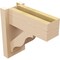 Ekena Millwork 5 1/2-in W x 12-in D x 12-in H Funston Block Rough Cedar Woodgrain TimberThane Outlooker, Primed Tan OUTUR055X12X12FST44RCPR - alternate 3
